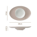 11inch oval straw hat plate-yellow