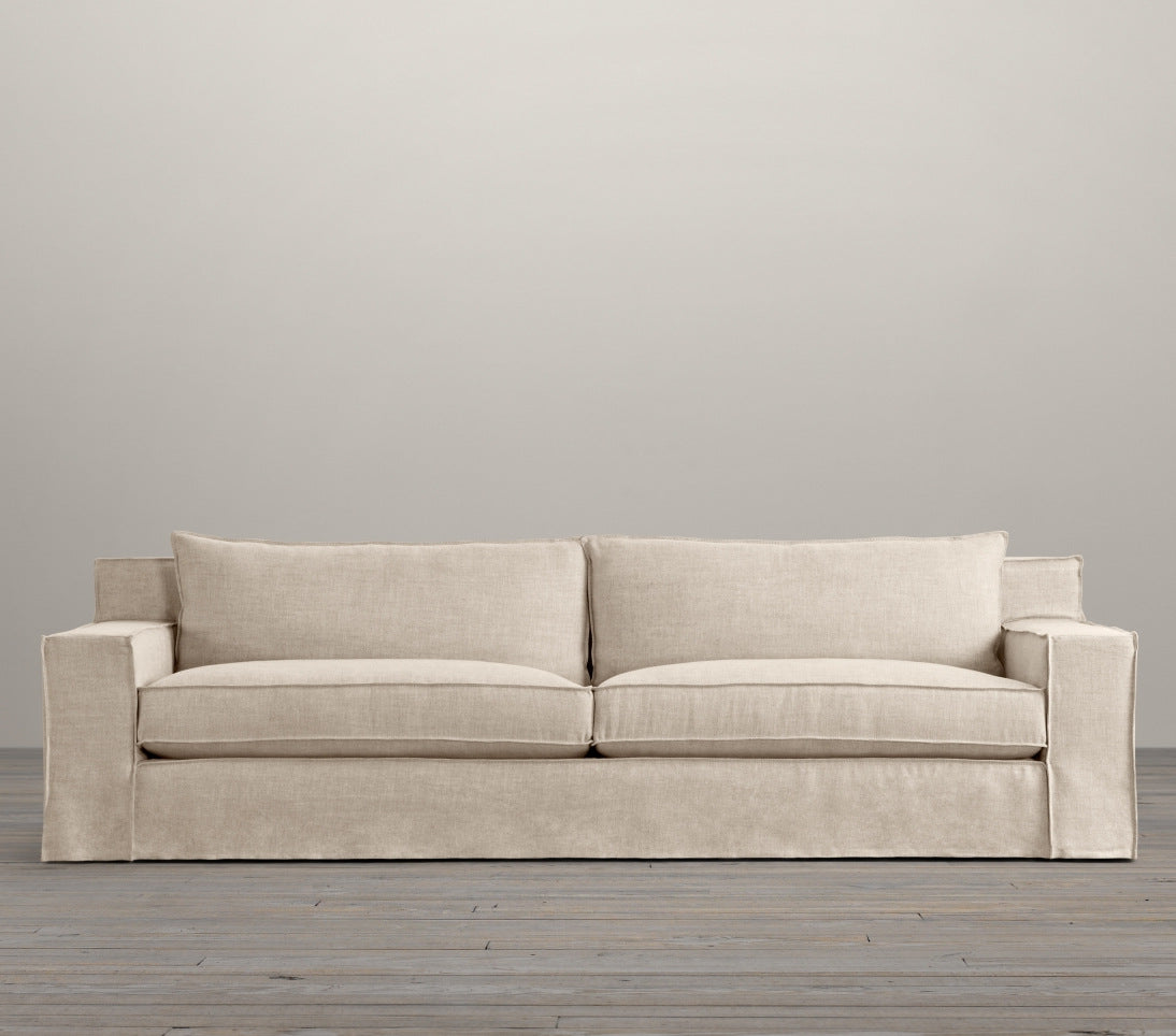 American small apartment fabric sofa combination Nordic simple removable and washable bed and breakfast hotel living room three-person sofa chair