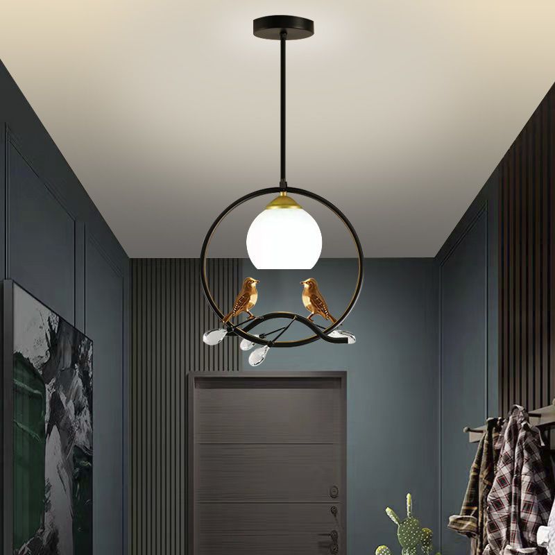 Hallway, aisle, entrance, bird chandelier, cloakroom, foyer, entrance lamp, for home, feng shui entrance chandelier