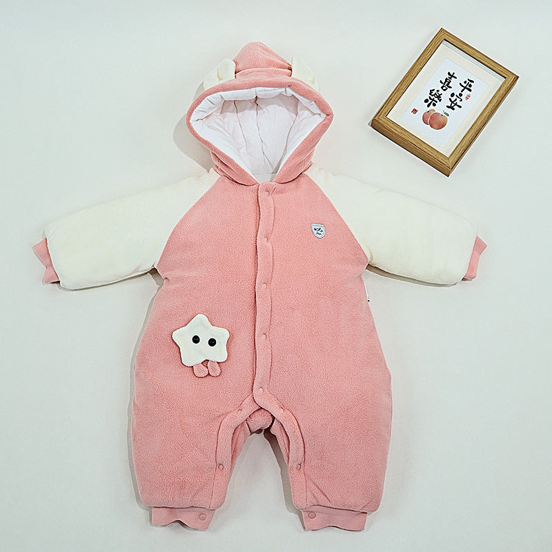 Babibele spring and autumn baby onesie long sleeves baby romper pure cotton bottomintimates newborn romper thin pajamas