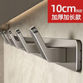 Over-the-door hanger - no drilling required, bathroom wall-mounted hook rack, heavy-duty adhesive, single row hook set