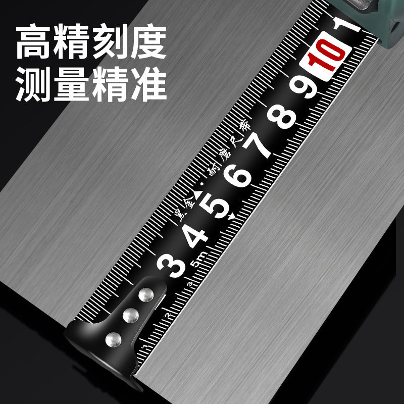 Dongsheng, the new black gold steel tape measure is 5 meters, 3 meters, 7.5 meters, 10 meters, high-precision drop-resistant and wear-resistant, thickened and hard box ruler.