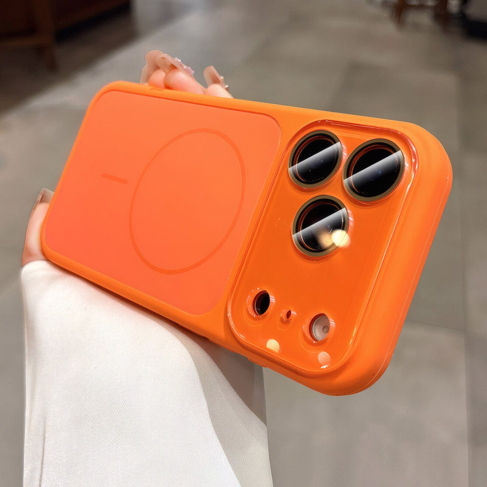 Crystal lens wide view silicone case - cross-border compatible apple 17 pro max phone case - apple 16 instantly transforms to 17 case