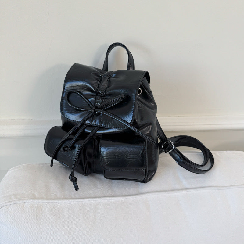 Cross-border Korean version backpack women's 2025 new trendy versatile shoulder bag going out commuter small backpack