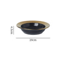8inch black-gold edge