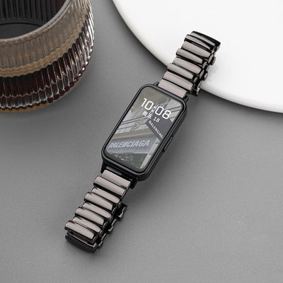 Niche luxury smartwatch for women and men - running & fitness tracker, heart rate monitor, alarm clock, offline payment, and message notifications
