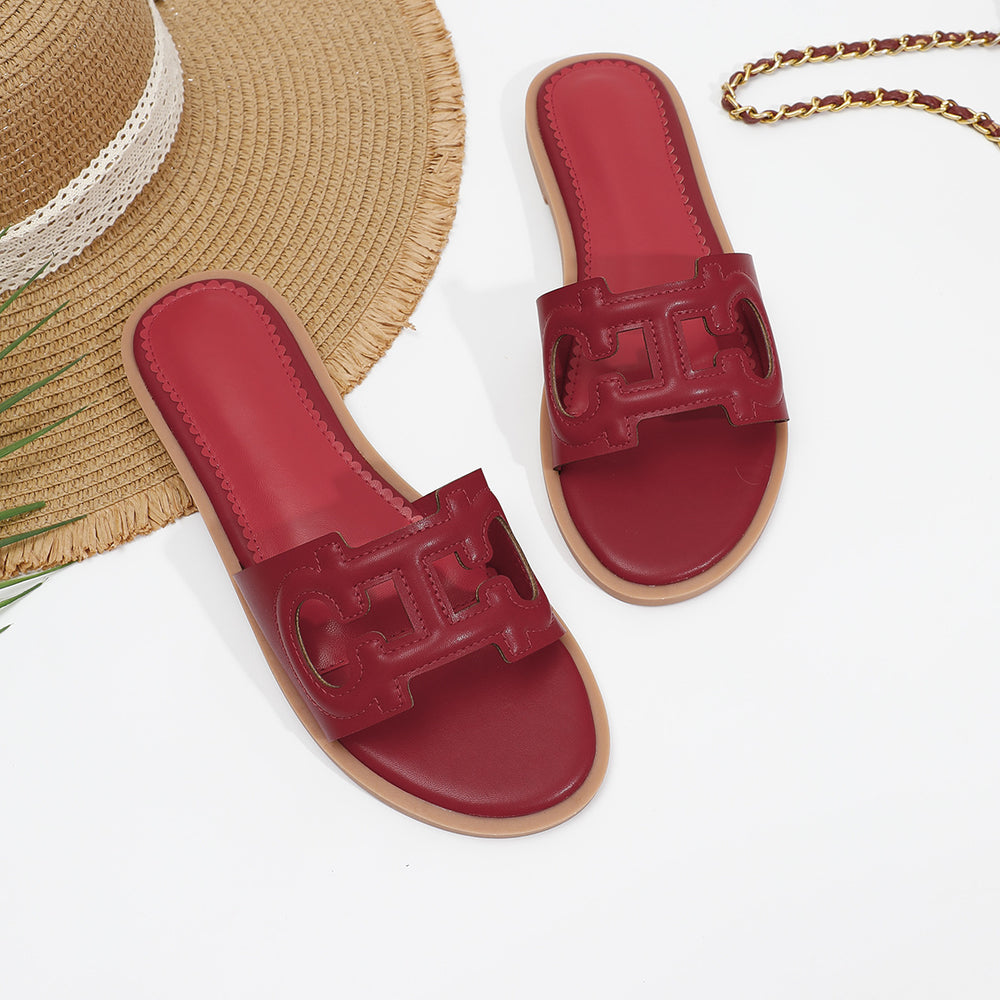 2025 new summer fashion flat sandals - women's one-strap beach slides for travel