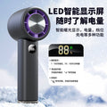 New wh08 high-speed cooling fan - portable handheld fan for outdoor use, 100-speed adjustable, powerful wind, silent turbine mini fan