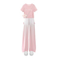 Girls' lightweight summer pants: stylish gradient color  ice silk wide-leg trousers for mid-to-large children's wear