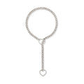 Amazon wide light luxury style y-ring slider chain stainless steel necklace handmade punk cuban chain necklace