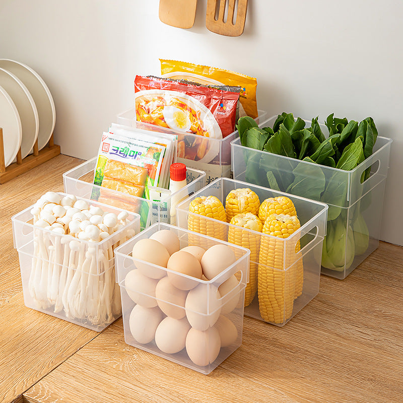 Kitchen Vegetables and Fruits Refrigerator Storage Box Transparent Frozen Fresh-keeping Box Food Grade Beverage Dumplings Egg Storage Box