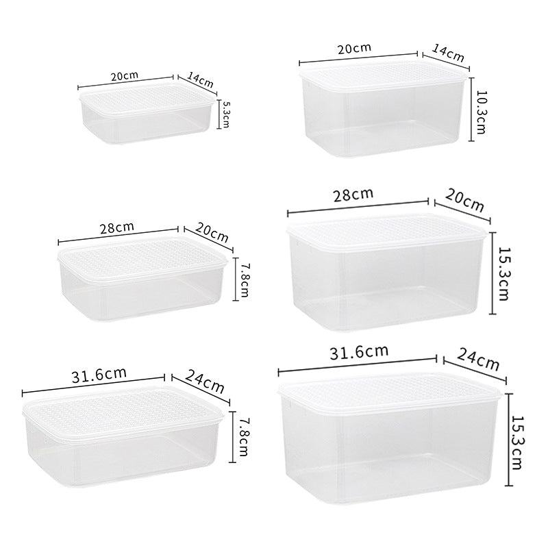 Good things refrigerator freezer storage box crisper box food grade special kitchen preparation packaging heatable storage box
