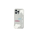 Premium white leather case for apple 17 pro max - transparent white, european & american style iphone 16 protective cover