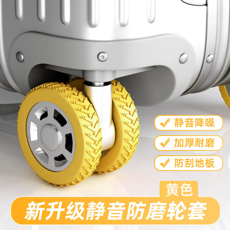 Luggage Wheel Protective Cover Trolley Case Rolling Wheel Silent Cover Suitcase Universal Wheel Replacement Wheel Rubber Cover