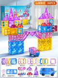 Magnetic window pane building blocks - magnetic puzzle toy for ages 2-3 - educational gift for boys and girls - perfect birthday present
