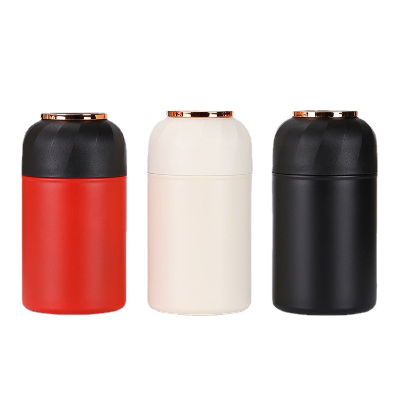 316 double-layer stainless steel vacuum copper-plated stew beaker 304 stew pot stewed porridge portable gift engraving logo