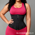 Amazon fashion mesh sling body shaping vest tight shaping waist shaping clothes slimming look waist fitness vest