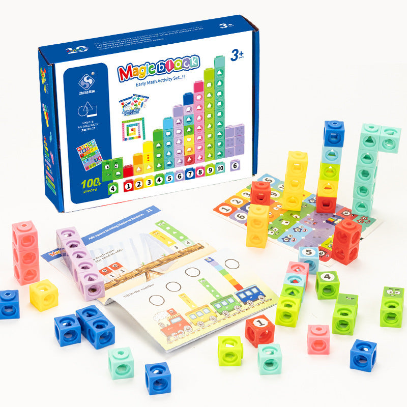 magic stereo cube splicing digital building blocks tpr material square cube splicing color matching diy enlightenment toys