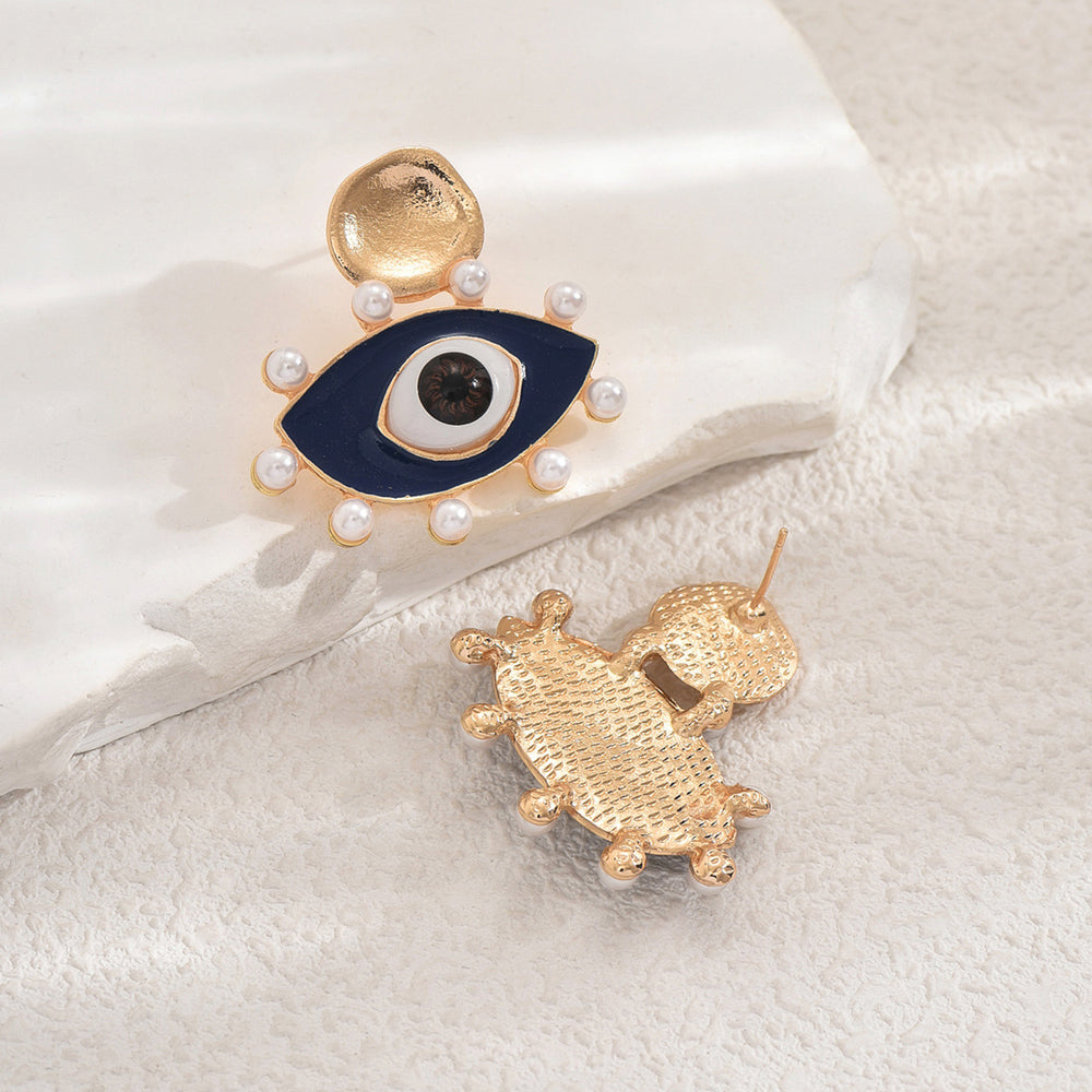 Wholesale devil's eye earrings - european & american style, chic, unique, high-end, statement pearl studs & earrings for women