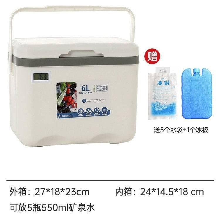 Insulated box outdoor camping picnic ice cube refrigerated car refrigerator commercial cold box stall ice box portable ice bucket