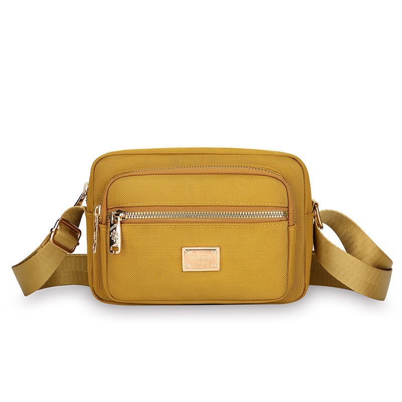 New portable Oxford cloth mother bag fashionable and simple multi-layer middle-aged shoulder bag atmospheric versatile messenger small square bag