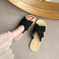 New woven sandals for women, summer flat sandals, perfect for hainan trips and vacations, unique french-inspired fairy style, roman sandals for women