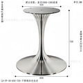 Stainless steel natural finish round brushed diameter 650