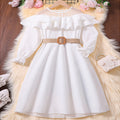 Girls' bohemian dress -  spring collection - cross-border style - patchwork mesh lace princess dress - girls' skirt