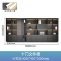 [including light strip] walnut color 4000*400mm ten-door cabinet (including delivery)