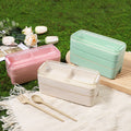 double-layer lunch box, microwaveable, special lunch box for office workers, lunch box, fat-reducing light meal box