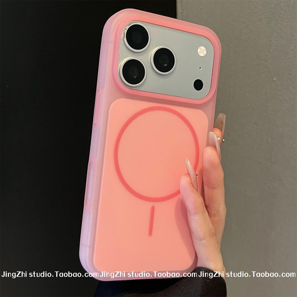 Suitable for iphone17promax mobile phone case jelly liquid silicone magnetic mobile phone case apple 15 protective cover 16