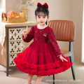 Ready-to-ship girls' short-sleeve sequin tutu princess dress - mesh children's skirt, perfect for 3-12 year olds, birthday celebrations, and first birthday parties
