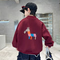 children's spring and autumn clothes boys sweatshirt children's tops k-style boys round neck easiest for match tops pullover shirt