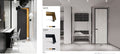 Paint-free solid cross-border aluminum wood door bedroom door entrance door hotel door wooden door swing single door solid wood composite light luxury