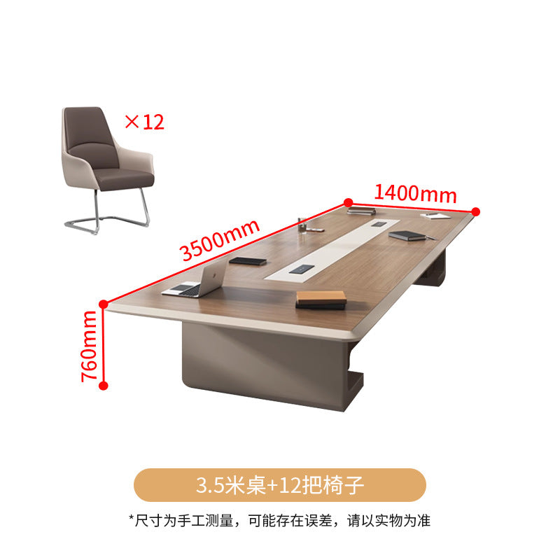 Saint li painted conference table long table high-end large conference room bench meeting and negotiation table and chair combination