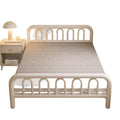 Folding bed - simple, home-use, adult single bed - perfect for rentals, offices, nap time, dorms - iron frame bed