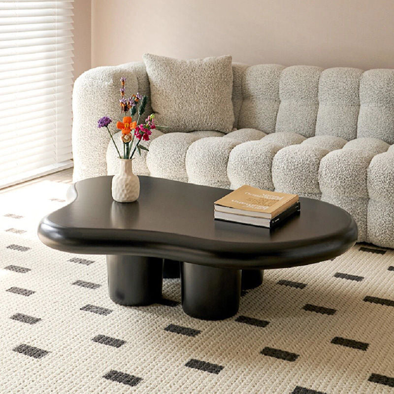 Scandinavian modern casual cloud coffee table living room for home small apartment special-shaped tea table cream style popular tableaccessible luxury