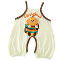 Comfortable and breathable baby romper - summer newborn outfit with open crotch - adorable crawling suit for summer