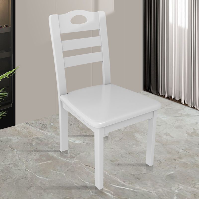 Solid wood chair durable chair dining chair for home rental house casualmahjong stool hotel black and white restaurant dining table and chairs