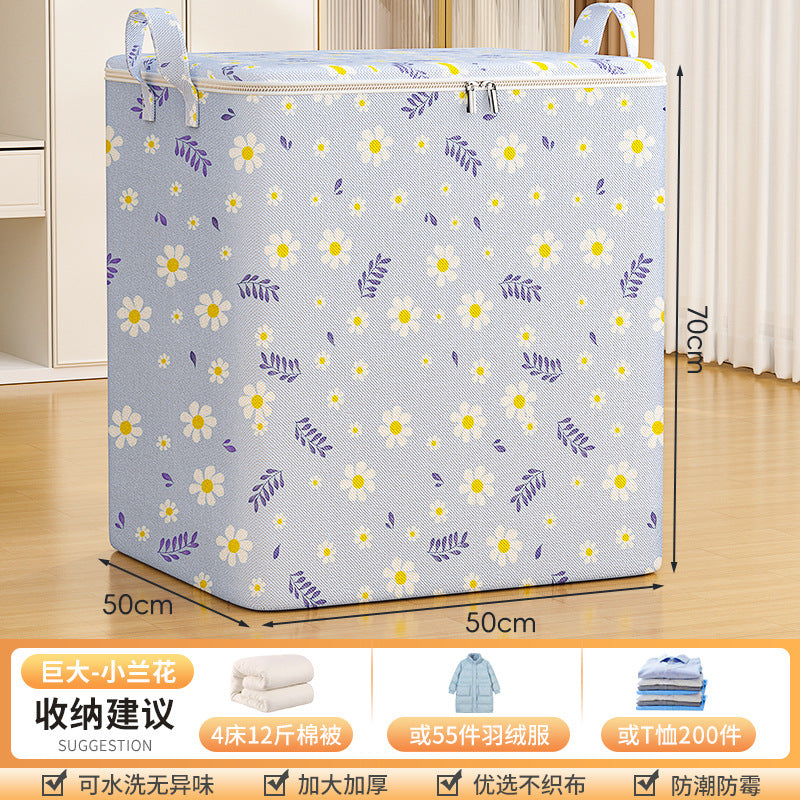 Quilt storage bag Household large-capacity wardrobe quilt clothing moving bag Large storage bag basket artifact