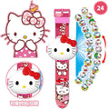Elsa princess projection watch kuromi cartoon electronic luminous watch toy cinnamon dog melody creative gift