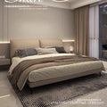 Ear bed accessible luxury modern first layer cowhide casualdouble 1.8 master bedroom normcore soft package wedding bed 2m