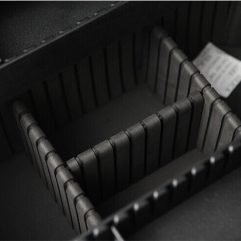 Foshan custom multi-functional portable cosmetic case with lock storage box custom double unpacking portable manicure embroidery case