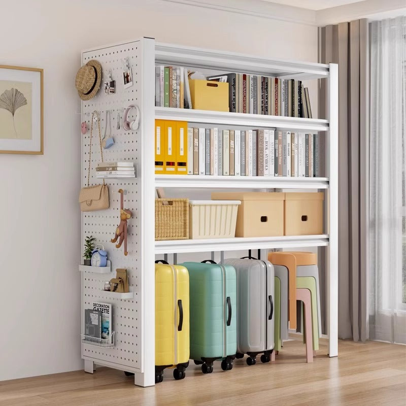 Household shelf storage rack floor-standing multi-layer bookshelf perforated board storage sundries express storage rack supermarket display rack