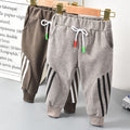 Kidsfleece-lined pantsfall and winter style outwear children's pants, fashionable boys and girls cotton pants, heattech pants supply