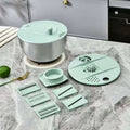 Multifunctional vegetable salad dehydrator, vegetable cutter, for home fruit spinner, cucumber and potato shredder, slicer and dryer