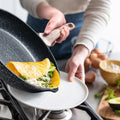Household frying pan medical stone non-stick pan stripespan flat bottom pan oil-free cooking pot in stock wholesale induction cooker