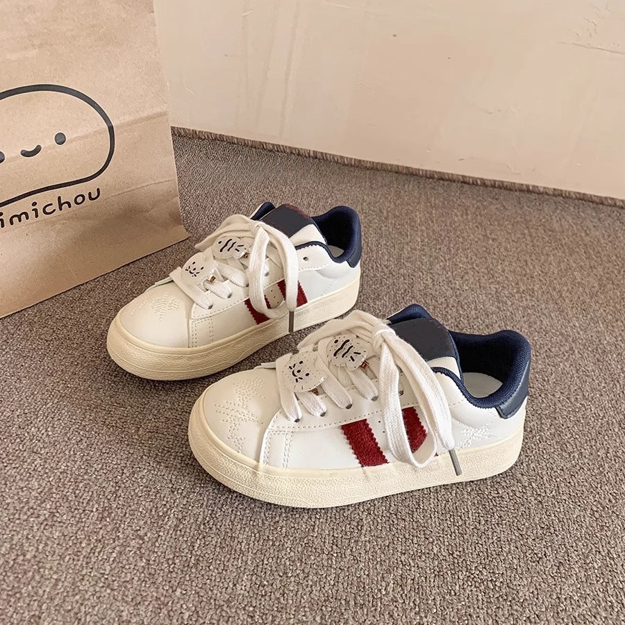 Women's white sneakers - new spring/summer 2026 collection: versatile, student-friendly, casual platform sneakers - lightweight, height-increasing trainers