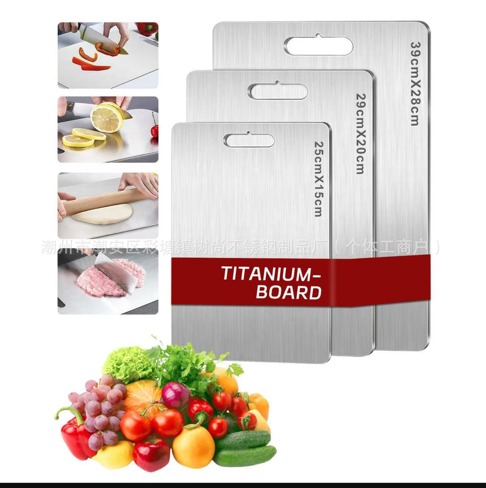 New german stainless steel cutting board - thickened, antibacterial, double-sided. ideal for chopping, rolling dough, and home use. wholesale available