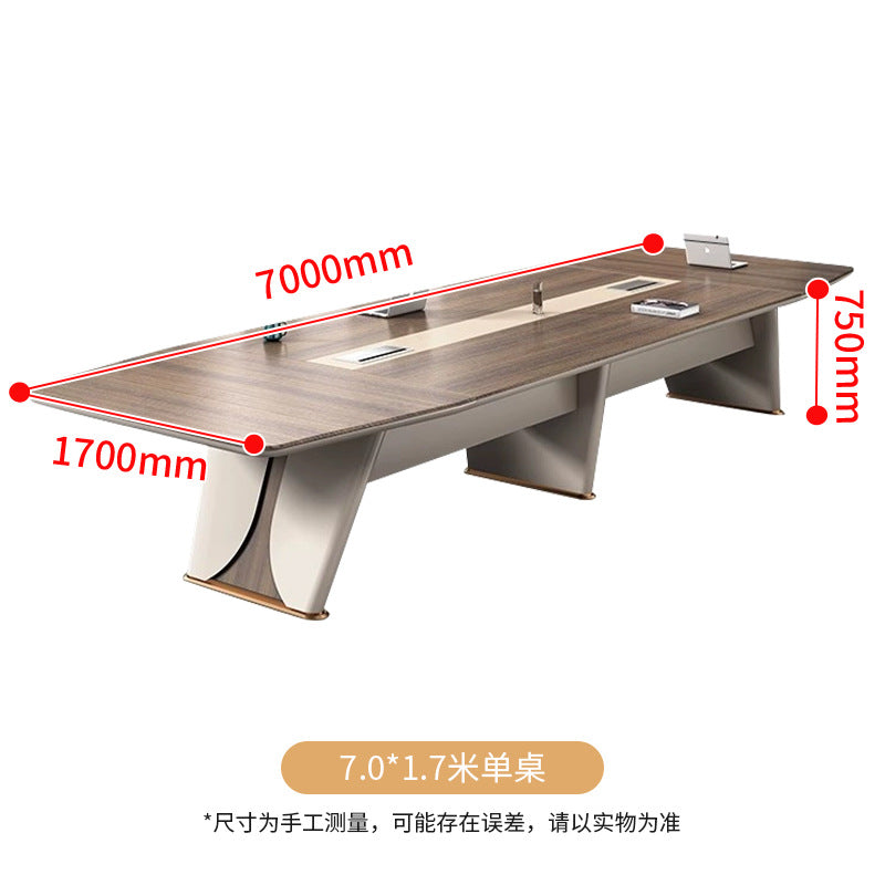 Saint-li conference table - long table, large negotiation table, light luxury training table, conference room oval meeting table